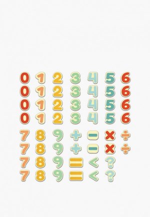 Набор игровой Hape Деревянные магнитные цифры Учимся считать. Цвет: разноцветный