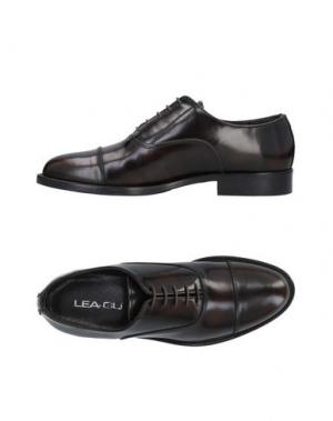 Обувь на шнурках LEA-GU. Цвет: темно-коричневый