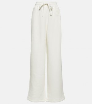 Широкие брюки из хлопкового джерси с переплетением g , белый Gucci