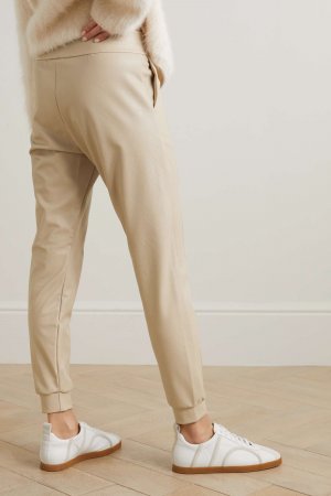 COMMANDO Спортивные брюки из искусственной эластичной кожи, бежевый