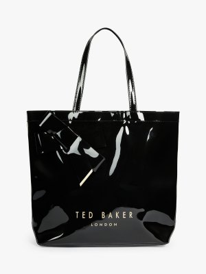 Большая сумка-шоппер Nicon с бантом, черная Ted Baker