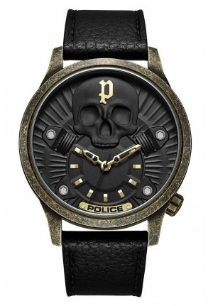Часы ANALOG QUARZ , цвет gold/schwarz Police