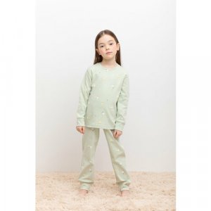 Пижама , размер 110, зеленый crockid. Цвет: зеленый