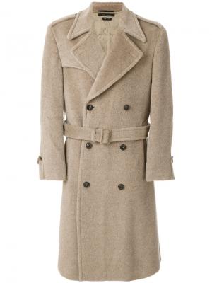 Двубортное пальто с поясом Marc Jacobs. Цвет: коричневый