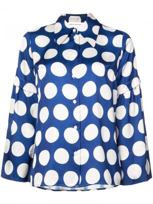 Блузка с длинными рукавами Robert Rodriguez. Цвет: синий