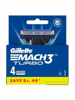 Картридж Mach 3 Turbo (Пакет из 4 ) Gillette