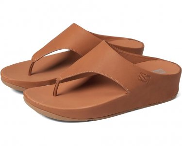 Сандалии Shuv Leather Toe Post Sandals, цвет Light Tan FitFlop