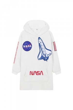 Пончо оверсайз с капюшоном NASA, мультиколор Nasa