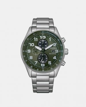 Of Collection CA0770-72X Eco-Drive Мужские часы из стали с хронографом , серебро Citizen