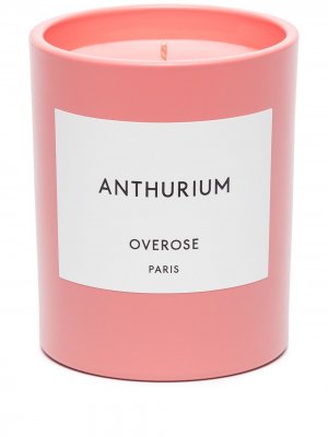 Ароматическая свеча Anthurium (240 г) Overose. Цвет: розовый