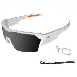 Спортивные очки RACE матовые белые / серые линзы OCEAN. Цвет: белый