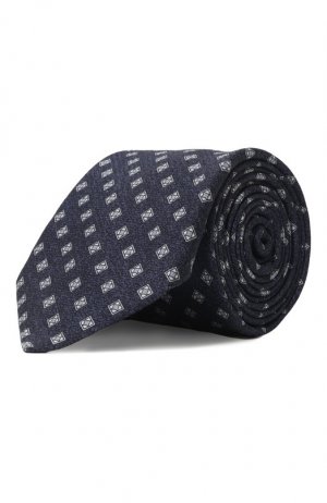 Шелковый галстук Corneliani. Цвет: синий
