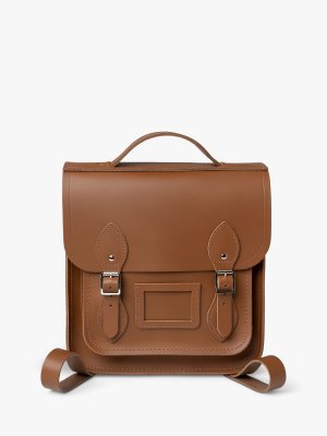 Маленький кожаный рюкзак Cambridge Satchel Portrait , винтаж The Company