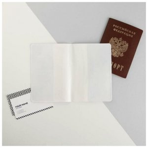 Обложка для паспорта, серебряный, мультиколор Beauty Fox. Цвет: серебристый