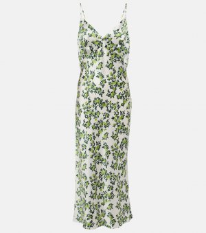 Платье-комбинация trinny из шелкового атласа с цветочным принтом, белый Emilia Wickstead