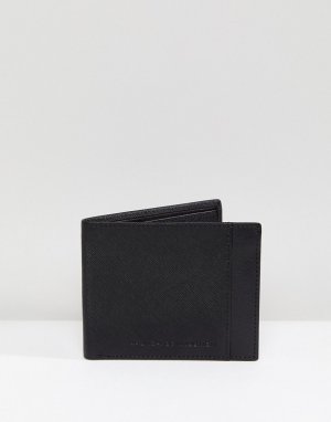 Черный бумажник из сафьяновой кожи French Connection