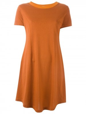 Расклешенное платье-футболка Romeo Gigli Pre-Owned. Цвет: желтый