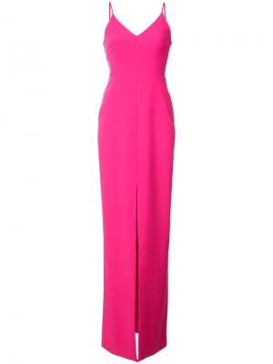 Длинное платье со шлицей спереди Likely. Цвет: розовый и фиолетовый