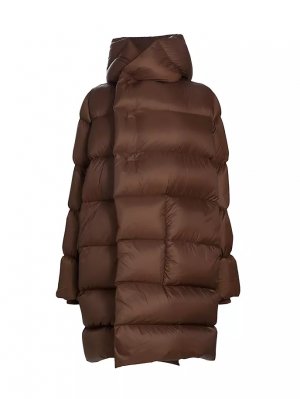Пальто с капюшоном , коричневый Rick Owens