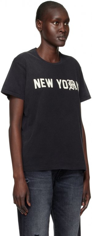 Черная футболка New York 13 R13