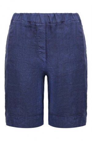 Льняные шорты Gran Sasso. Цвет: синий