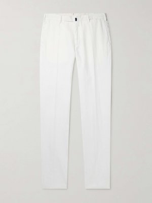 Льняные брюки облегающего кроя Venezia 1951 INCOTEX, белый Incotex