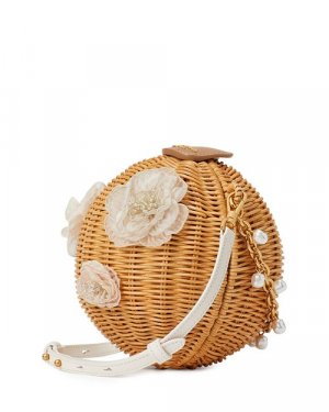 Свадебный декорированный плетеный букет через плечо-фонарь kate spade new york, цвет Tan/Beige York
