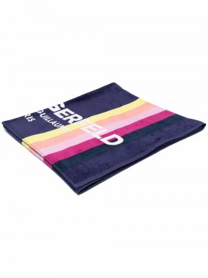 Пляжное полотенце Surf с логотипом Karl Lagerfeld. Цвет: синий