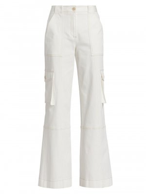 Расклешенные брюки карго Coop , белый TWP