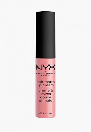 Помада Nyx Professional Makeup Soft Matte Lip Cream матовая, оттенок 06, Istanbul, 8 мл. Цвет: розовый