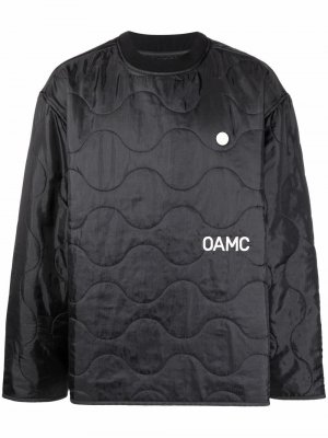 Peacemaker-print quilted jacket OAMC. Цвет: черный