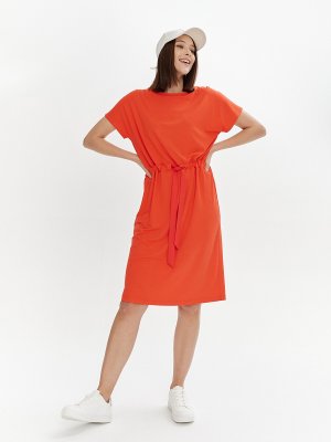 Платье Akimbo. Цвет: оранжевый