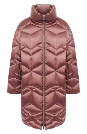 Стеганая куртка с воротником-стойкой Bottega Veneta. Цвет: розовый