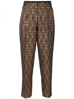 Зауженные брюки с цветочным принтом Etro