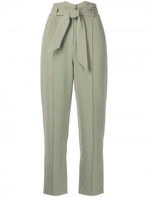 Зауженные брюки Remington Jonathan Simkhai. Цвет: зеленый