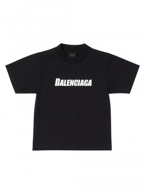 Детская футболка с кепками , черный Balenciaga