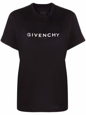 Футболка с логотипом Givenchy. Цвет: черный