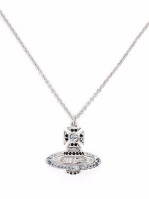 Orb crystal-embellished necklace Vivienne Westwood. Цвет: серебристый
