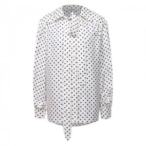 Шелковая блузка Lanvin. Цвет: чёрно-белый