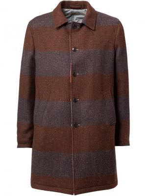 Пальто Wooster + Lardini. Цвет: коричневый