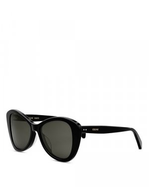 Тонкие солнцезащитные очки-бабочки, 55 мм , цвет Black CELINE