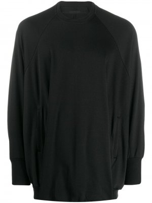 Пуловер с круглым вырезом NILøS. Цвет: черный
