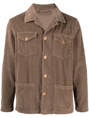 Вельветовая куртка с карманами Altea. Цвет: коричневый