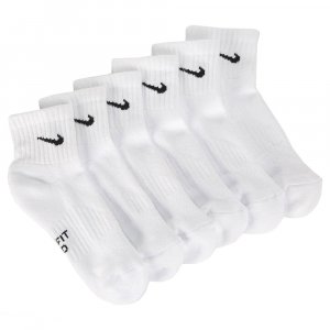 Набор из 6 детских молодежных носков средней мягкости до щиколотки , белый Nike
