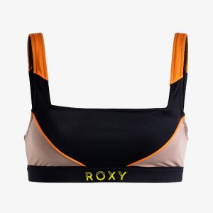 Топ Superieur, черный/оранжевый/желтый Roxy