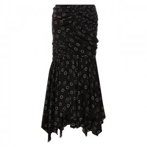 Шелковая юбка Isabel Marant. Цвет: чёрный