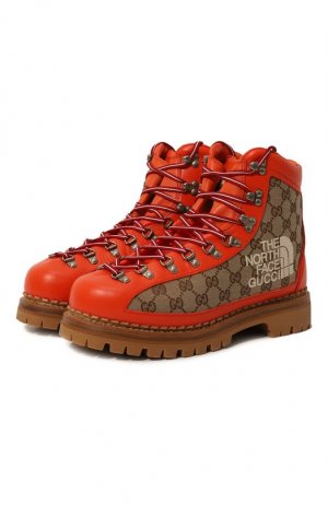 Ботинки North Face x Gucci. Цвет: оранжевый