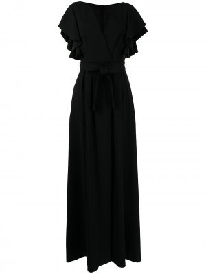 Вечернее платье с V-образным вырезом Paule Ka. Цвет: черный