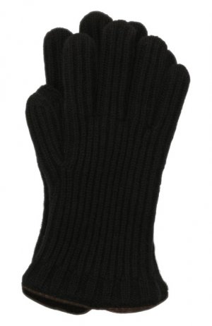 Кашемировые перчатки Loro Piana. Цвет: чёрный