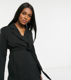 Черный трикотажный пиджак с запахом ASOS DESIGN Maternity-Черный цвет Maternity